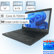 Ноутбук Lenovo ThinkPad L470 + Windows 10 Лицензия в подарок