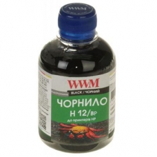 Чорнило WWM HP №10/11/12 200г Black 200г pigmented (H12/BP)