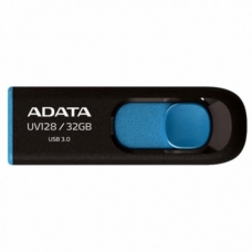 USB флеш накопичувач ADATA 32Gb UV128 black-blue USB 3.0 (AUV128-32G-RBE)