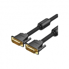 Кабель мультимедійний DVI to DVI 24+1pin 5.0m 2K 60Hz ferrite Vention (EAEBJ)