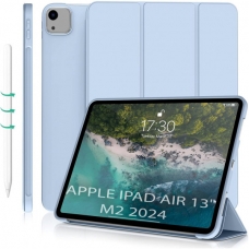 Чехол для планшета BeCover Tri Fold Soft TPU Silicone Apple iPad Air 13" M2 2024 Light Blue (711741)