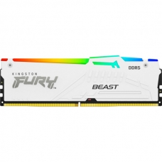 Модуль пам'яті для комп'ютера DDR5 16GB 6000 MHz Beast White RGB Kingston Fury (ex.HyperX) (KF560C30BWEA-16)