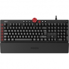Клавіатура AOC AGK700 RGB Cherry MX Red USB Black (AGK700DR2R)