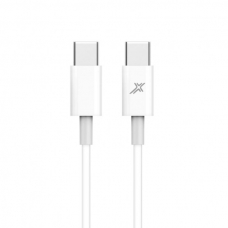 Дата кабель USB-C to USB-C 1.0m 20W CC-03W White Grand-X (CC-03W)