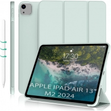 Чехол для планшета BeCover Tri Fold Soft TPU Silicone Apple iPad Air 13" M2 2024 Light Green (711742)