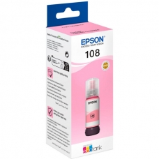 Контейнер з чорнилом Epson 108 EcoTank L8050/L18050 light magenta (C13T09C64A)