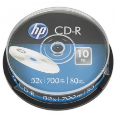 Диск CD HP CD-R 700MB 52X 10шт Spindle (69308/CRE00019-3)
