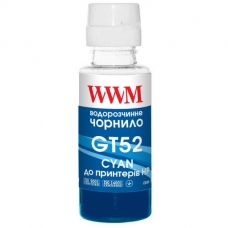 Чорнило WWM HP GT52 100г Cyan, для Ink Tank 115/315/319 (H52C)