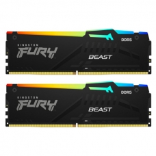 Модуль пам'яті для комп'ютера DDR5 64GB (2x32GB) 6400 MHz Beast RGB EXPO Kingston Fury (ex.HyperX) (KF564C32BBEAK2-64)