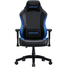 Кресло игровое Anda Seat Luna Color PVC Size L Black/Blue (AD18-48-BS-PV)