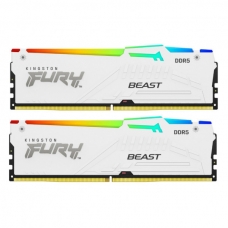 Модуль пам'яті для комп'ютера DDR5 32GB (2x16GB) 6000 MHz Beast White RGB XMP Kingston Fury (ex.HyperX) (KF560C30BWAK2-32)