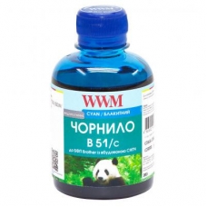 Чернила WWM Brother DCP-T300/T500W/T700W 200г Cyan Water-soluble (B51/C)