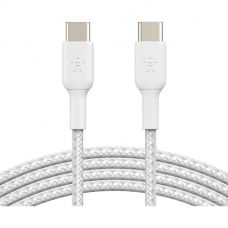 Дата кабель USB-C to USB-C 2.0m 60W White Belkin (CAB004BT2MWH)