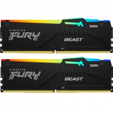 Модуль пам'яті для комп'ютера DDR5 16GB (2x8GB) 6000 MHz Beast RGB XMP Kingston Fury (ex.HyperX) (KF560C30BBAK2-16)