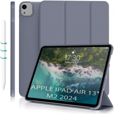 Чохол до планшета BeCover Tri Fold Soft TPU Silicone Apple iPad Air 13" M2 2024 Purple (711743)