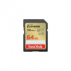 Карта памяти SanDisk 64GB SD class 10 UHS-I U3 V30 Extreme (SDSDXV2-064G-GNCIN)