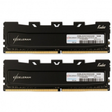 Модуль памяти для компьютера DDR4 16GB (2x8GB) 3200 MHz Black Kudos eXceleram (EKBLACK4163222AD)