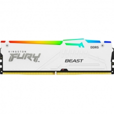 Модуль пам'яті для комп'ютера DDR5 16GB 6400 MHz Beast White RGB EXPO Kingston Fury (ex.HyperX) (KF564C32BWEA-16)