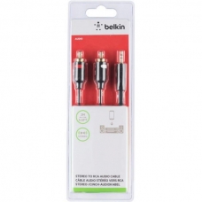 Кабель мультимедійний Jack 3.5mm to 2RCA Belkin (F3Y116BT2M)