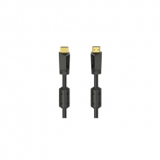 Кабель мультимедийный HDMI to HDMI 10.0m 4K Ethernet Gold Black Hama (00205009)