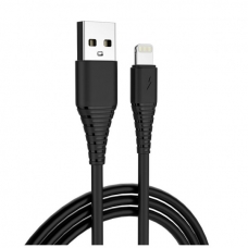 Дата кабель USB 2.0 AM to Lightning 1.0m black ColorWay (CW-CBUL024-BK)