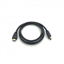 Кабель мультимедийный HDMI to HDMI 0.8m v1.4, OD-7.5mm Merlion (YT-HDMI(M)/(M)HS-0.8m)