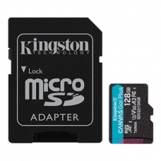 Карта пам'яті Kingston 128GB microSDXC class 10 UHS-I U3 A2 Canvas Go Plus (SDCG3/128GB)