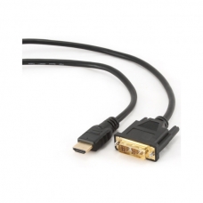 Кабель мультимедийный HDMI to DVI 18+1pin M, 4.5m Cablexpert (CC-HDMI-DVI-15)