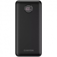 Батарея универсальная Canyon PB-2002 20000mAh, PD/20W, QC/3.0, Black (CNE-CPB2002B)