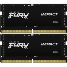 Модуль пам'яті для ноутбука SoDIMM DDR5 32GB (2x16GB) 5600 MHz Impact Black Kingston Fury (ex.HyperX) (KF556S40IBK2-32)