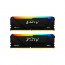 Модуль памяти для компьютера DDR4 32GB (2x16GB) 3200 MHz Beast RGB Kingston Fury (ex.HyperX) (KF432C16BB12AK2/32)