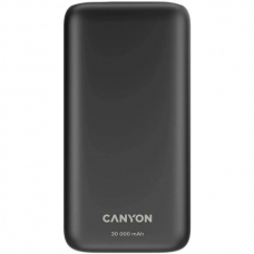 Батарея універсальна Canyon PB-301 30000mAh PD/20W, QC/3.0 (CNE-CPB301B)