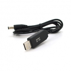 Кабель живлення USB to DC 5.5x2.5 12V 1.0m OEM (29886) Voltronic (KPFR/5-12)