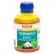 Чернила WWM Brother DCP-T300/T500W/T700W 200г Yellow Water-soluble (B51/Y)