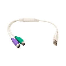 Перехідник USB to 2хPS/2, 0.3m PowerPlant (CA913183)