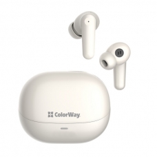 Наушники ColorWay Slim TWS-1 Earbuds Long Life Beige (CW-TWS1BE)