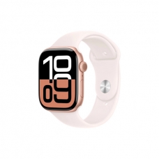 Смарт-часы Apple Watch Series 10 GPS 46mm Rose Gold Aluminium Case with Light Blush Sport Band - S/M (MWWT3QH/A)