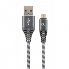 Дата кабель USB 2.0 Micro 5P to AM Cablexpert (CC-USB2B-AMmBM-2M-WB2)