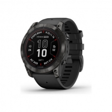 Смарт-годинник Garmin fenix 7X Pro Saph Solar, Carbon Gray Ti w/Black Band, GPS (010-02778-11)