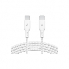 Дата кабель USB-C to USB-C 3.0m 100W white Belkin (CAB014BT3MWH)