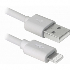 Дата кабель USB 2.0 AM to Lightning 1.0m white REAL-EL (EL123500033)