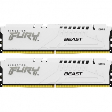 Модуль памяти для компьютера DDR5 64GB (2x32GB) 5200 MHz FURY Beast White Kingston Fury (ex.HyperX) (KF552C40BWK2-64)