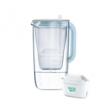 Фільтр-глечик Brita Glass Jug One скляний 2.5л (1.7л води) з фільтр-картриджем, синій (1050452)