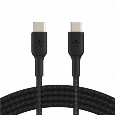 Дата кабель USB-С - USB-С BRAIDED, 1m, black Belkin (CAB004BT1MBK)