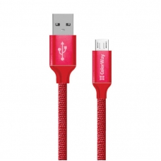 Дата кабель USB 2.0 AM to Micro 5P 2.0m red ColorWay (CW-CBUM009-RD)