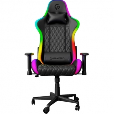 Кресло игровое GamePro Hero RGB Black (GC-700-Black)