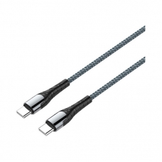 Дата кабель USB-C to USB-C 2.0m PD Fast Charging 65W 3A grey ColorWay (CW-CBPDCC039-GR)