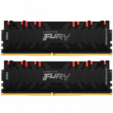 Модуль памяти для компьютера DDR4 16GB (2x8GB) 4000 MHz Renegade RGB Black Kingston Fury (ex.HyperX) (KF440C19RBAK2/16)