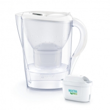 Фільтр-глечик Brita Marella Memo MXPro 2.4л (1.4л води) з фільтр-картриджем 3шт, білий (1052791)