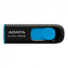 USB флеш накопичувач ADATA 256GB UV128 Black/Blue USB 3.2 (AUV128-256G-RBE)